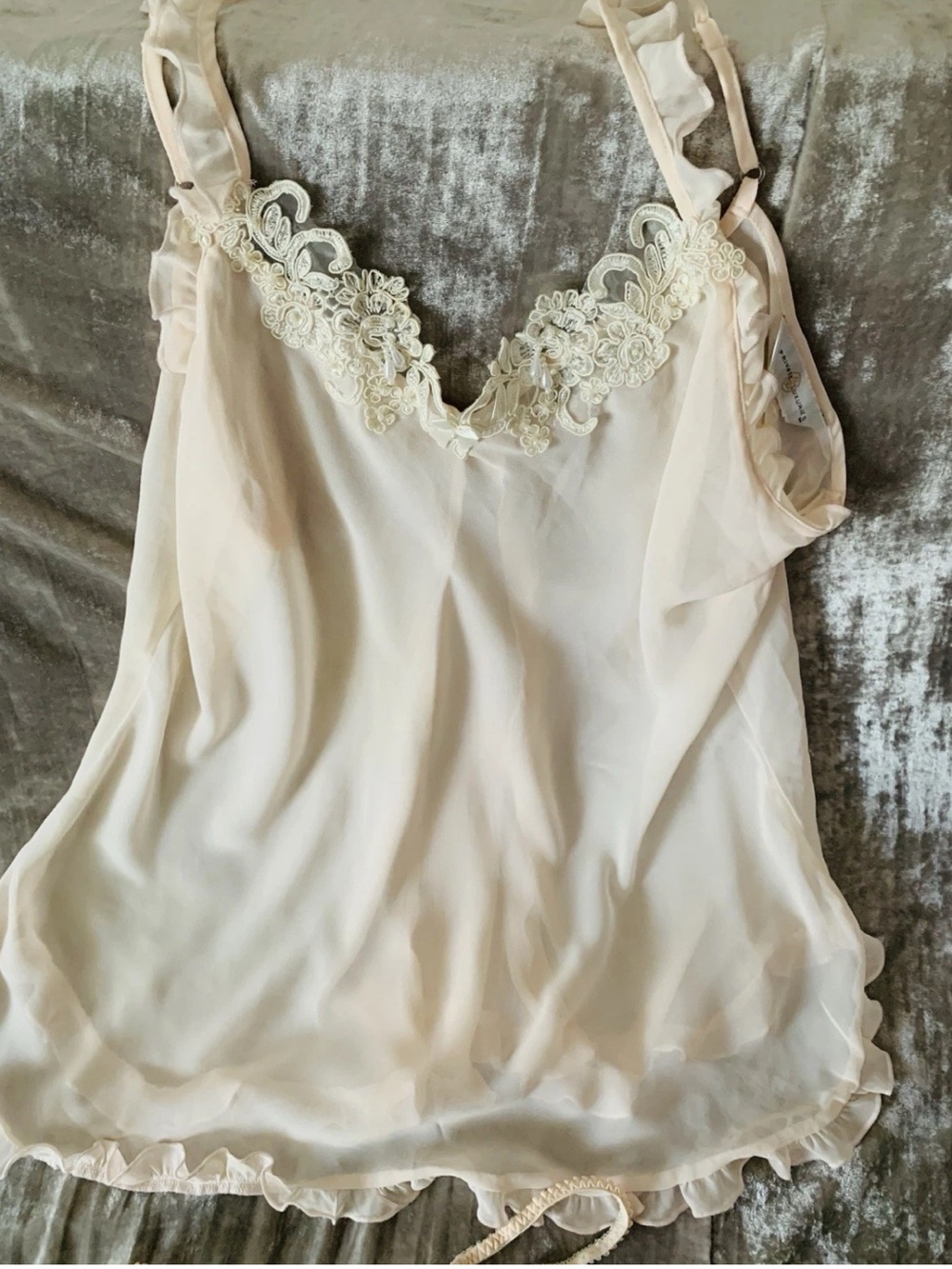 Vintage Set Private Luxuries Lace Nightgown Women's Size Large
